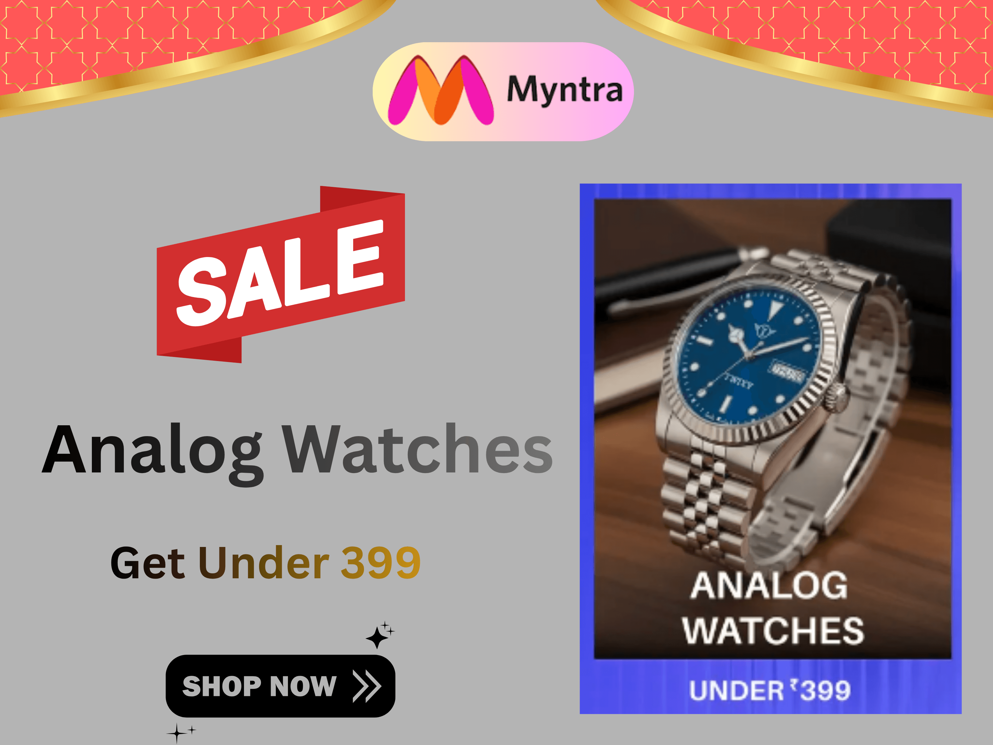 Men's-Analog Watches