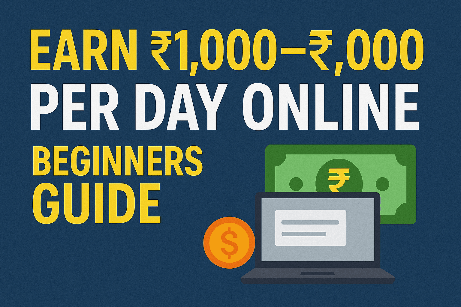 Earn 1,000–₹5,000 Per Day Online – Beginners Guide