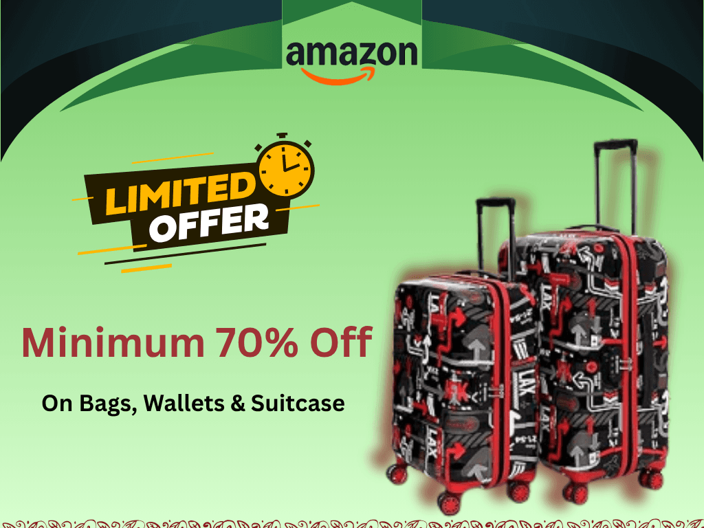 uppercase Jfk Trolley Bag Set Of 2(Small & Large)|Cabin & Check-In Luggage|Hardsided Polycarbonate Printed Luggage